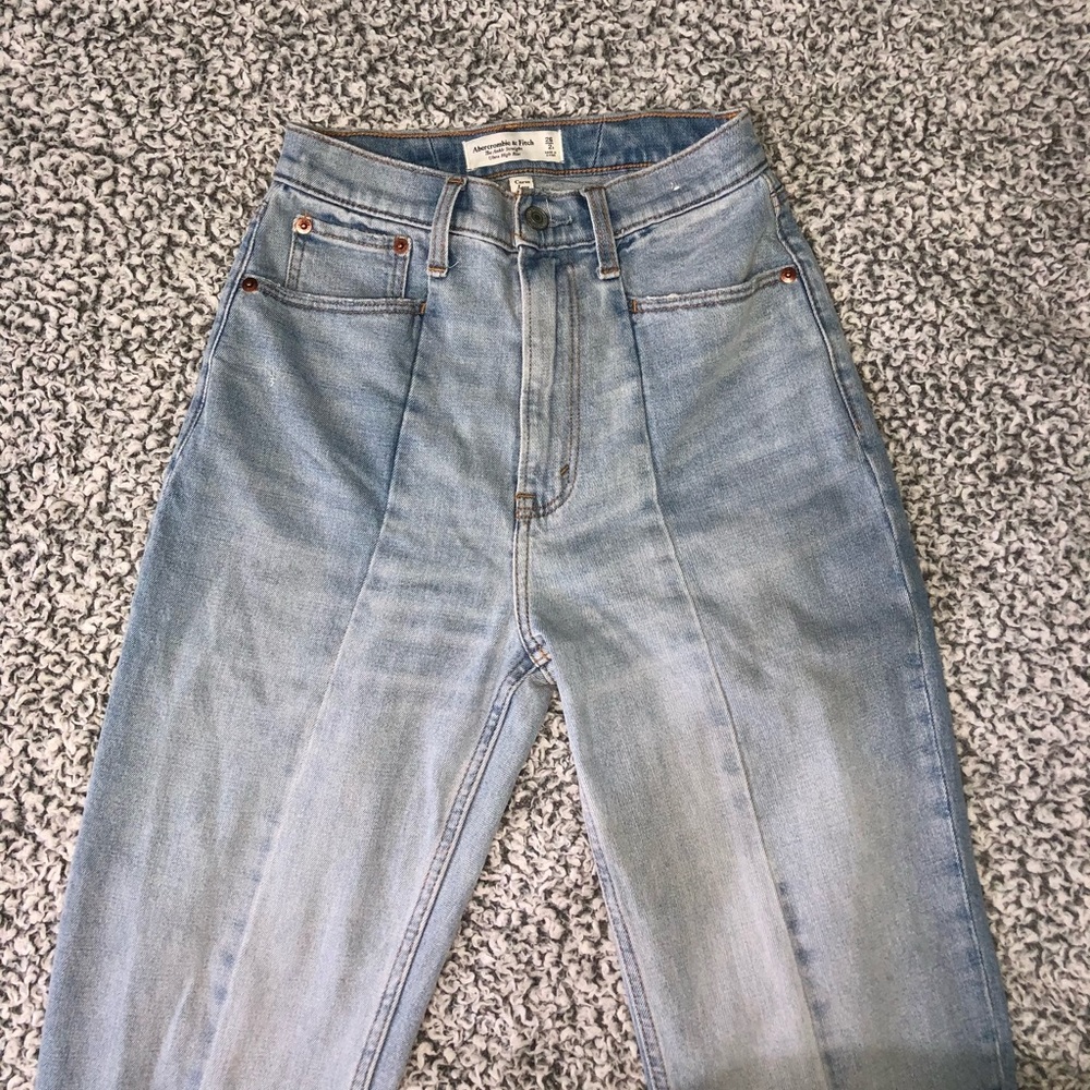 Abercombie curve love ultra hi rise straight jean